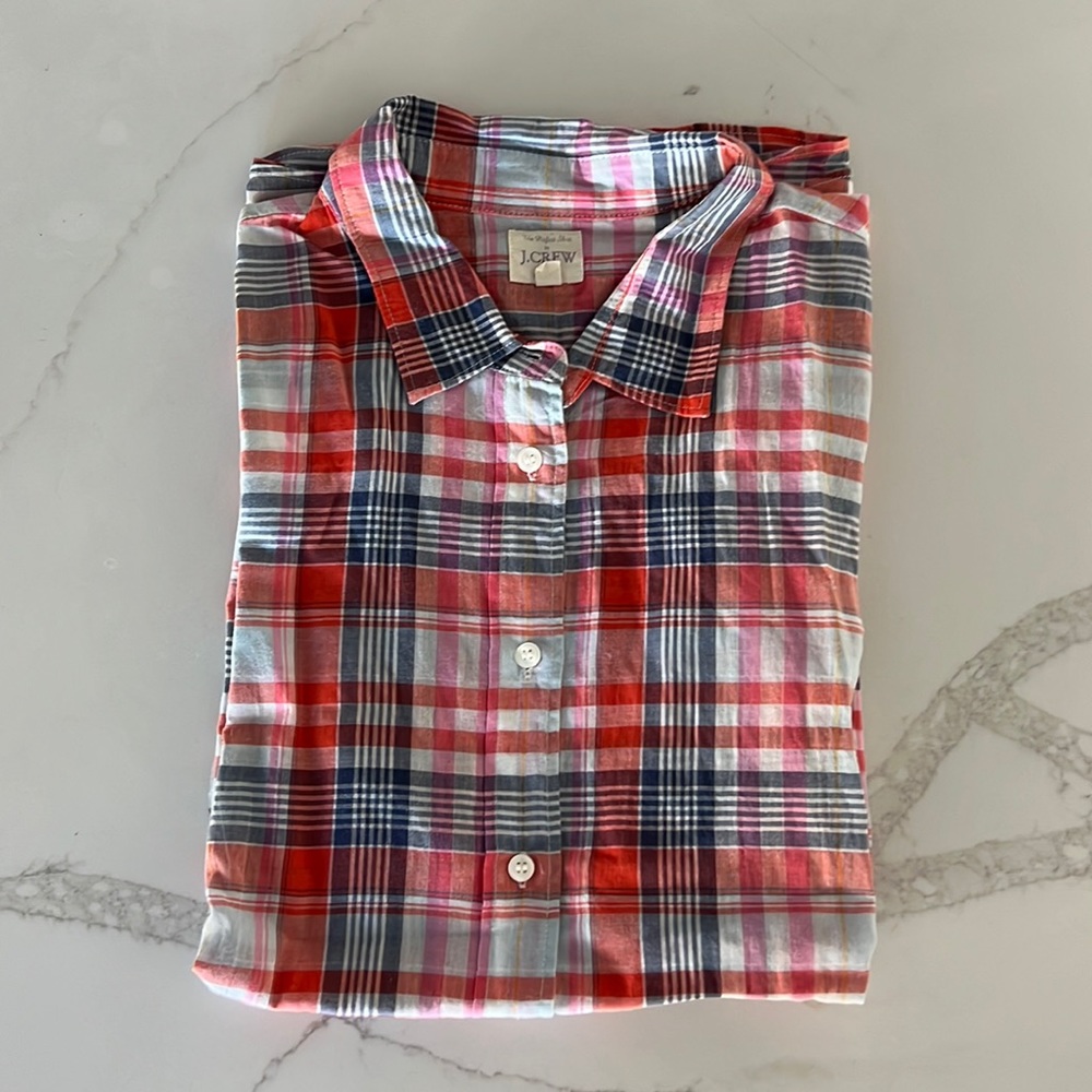 JCrew Lightweight Tapered Button Down Shirt